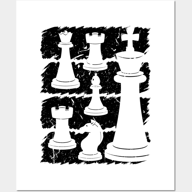 Chess Themed Wall Art by Humbas Fun Shirts